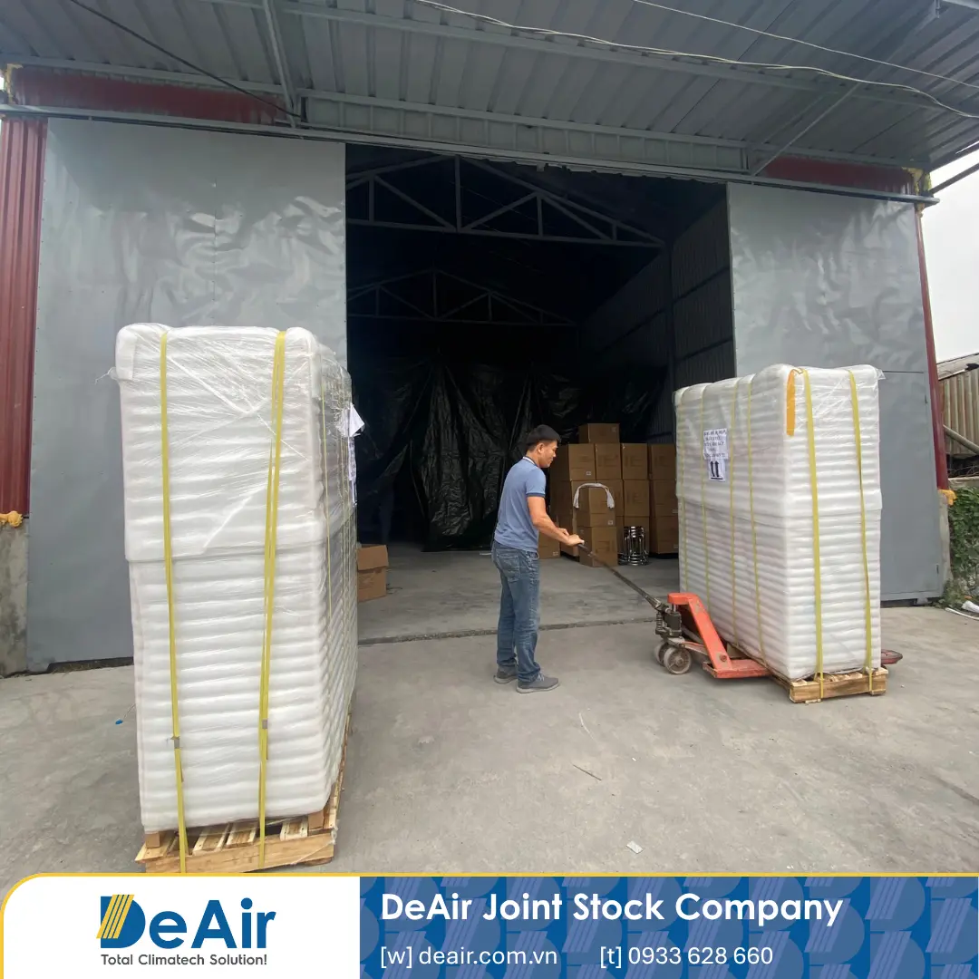 Two DeAir.RE-600H heat-pump dryers delivered to the customer