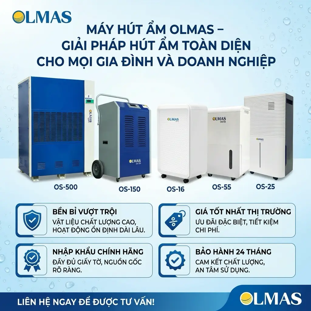 Sự Thật Về Máy Hút Ẩm Giá Rẻ: Tại Sao Olmas Lại Rẻ Nhất Thị Trường?