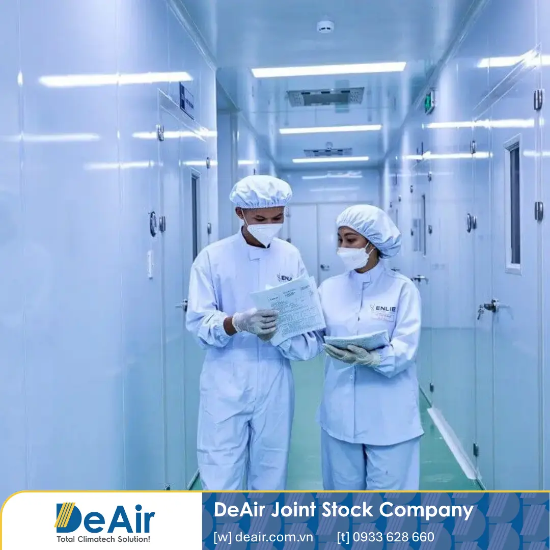 Professional HVAC and dehumidification layout at Enlie Pharmaceutical Joint Stock Company