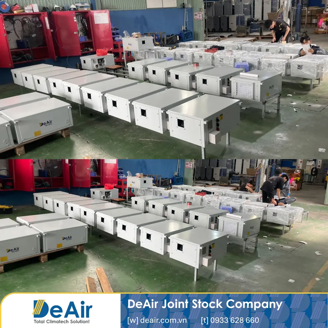 Case Study: Dehumidification Solution for Garment Finished Goods Warehouse in Long An with 76 DeAir.RE-60CL Units