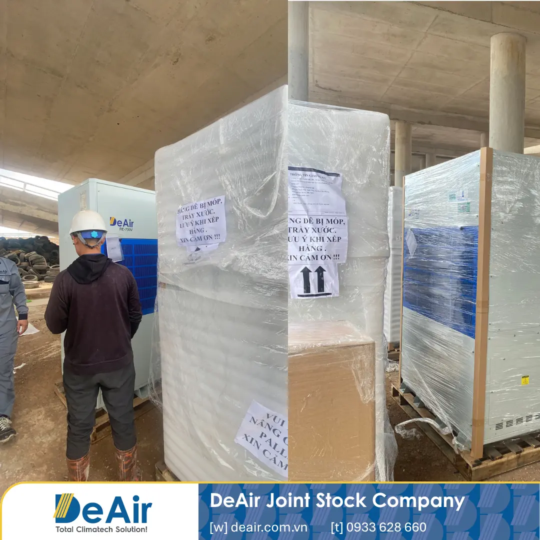 Handover of DeAir.RE-700V Heat-Pump Dehumidifiers to the VinFast Vehicle Test Center in Hai Phong