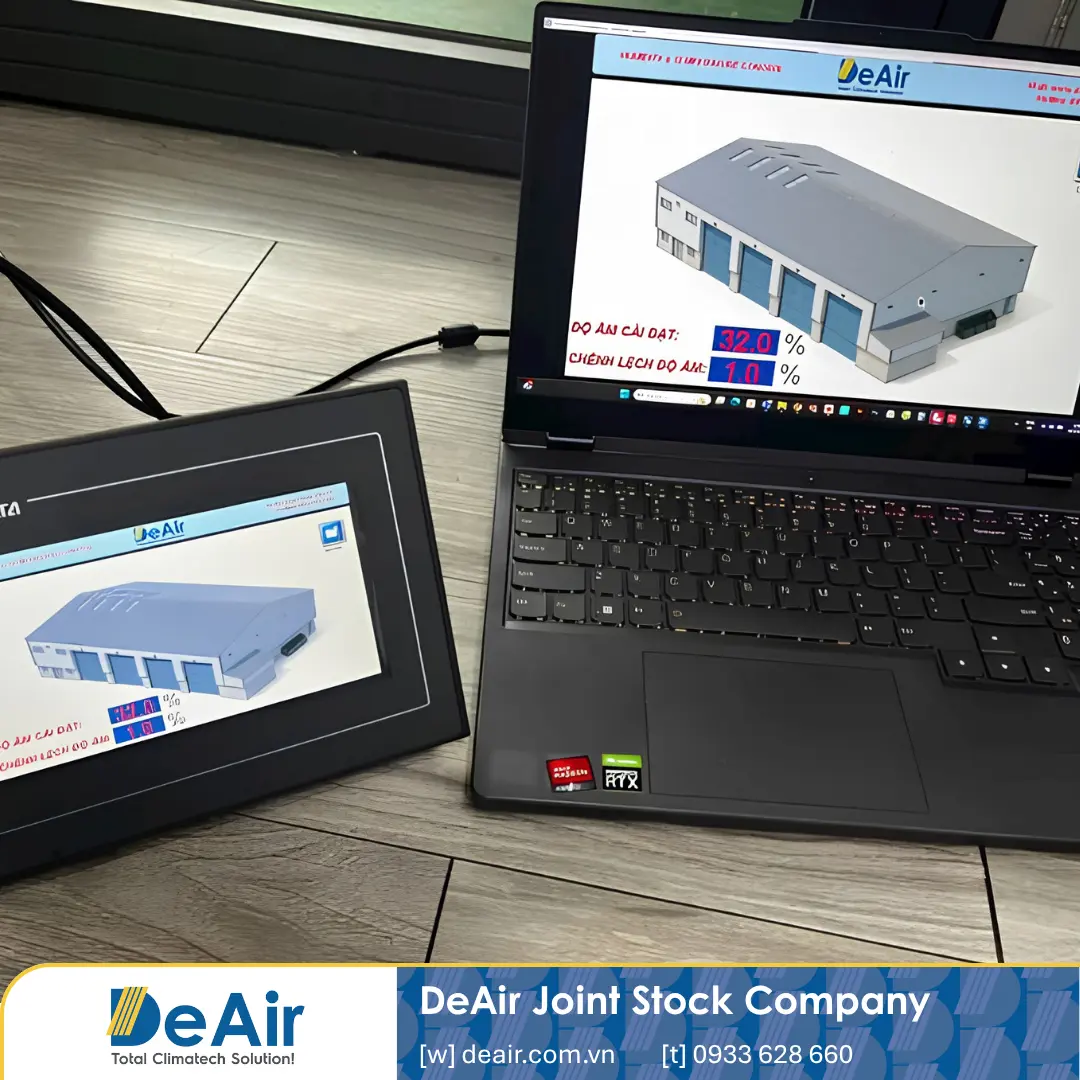 DeAir engineer programming BMS for the dehumidifier system