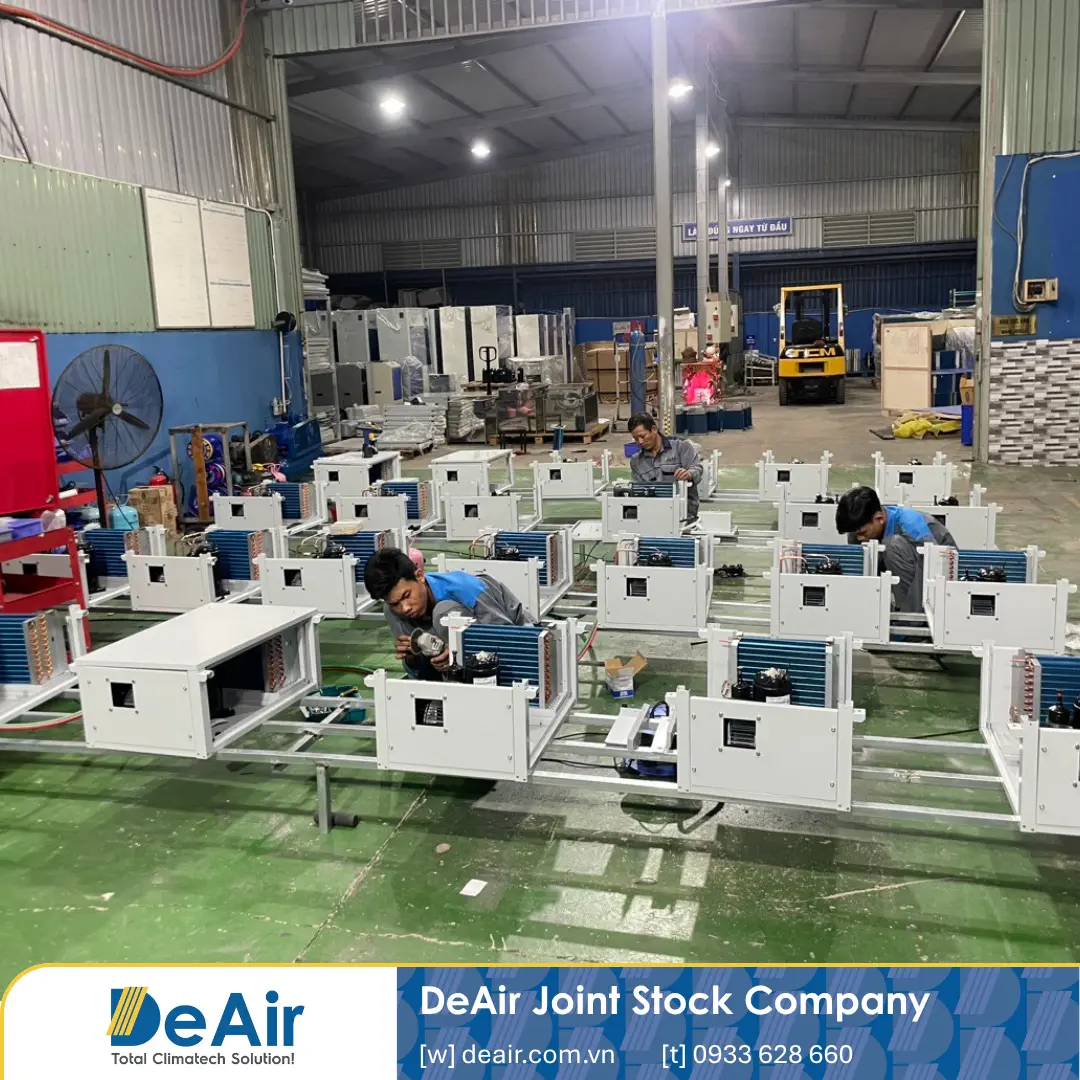DeAir technicians working overtime to meet the deadline