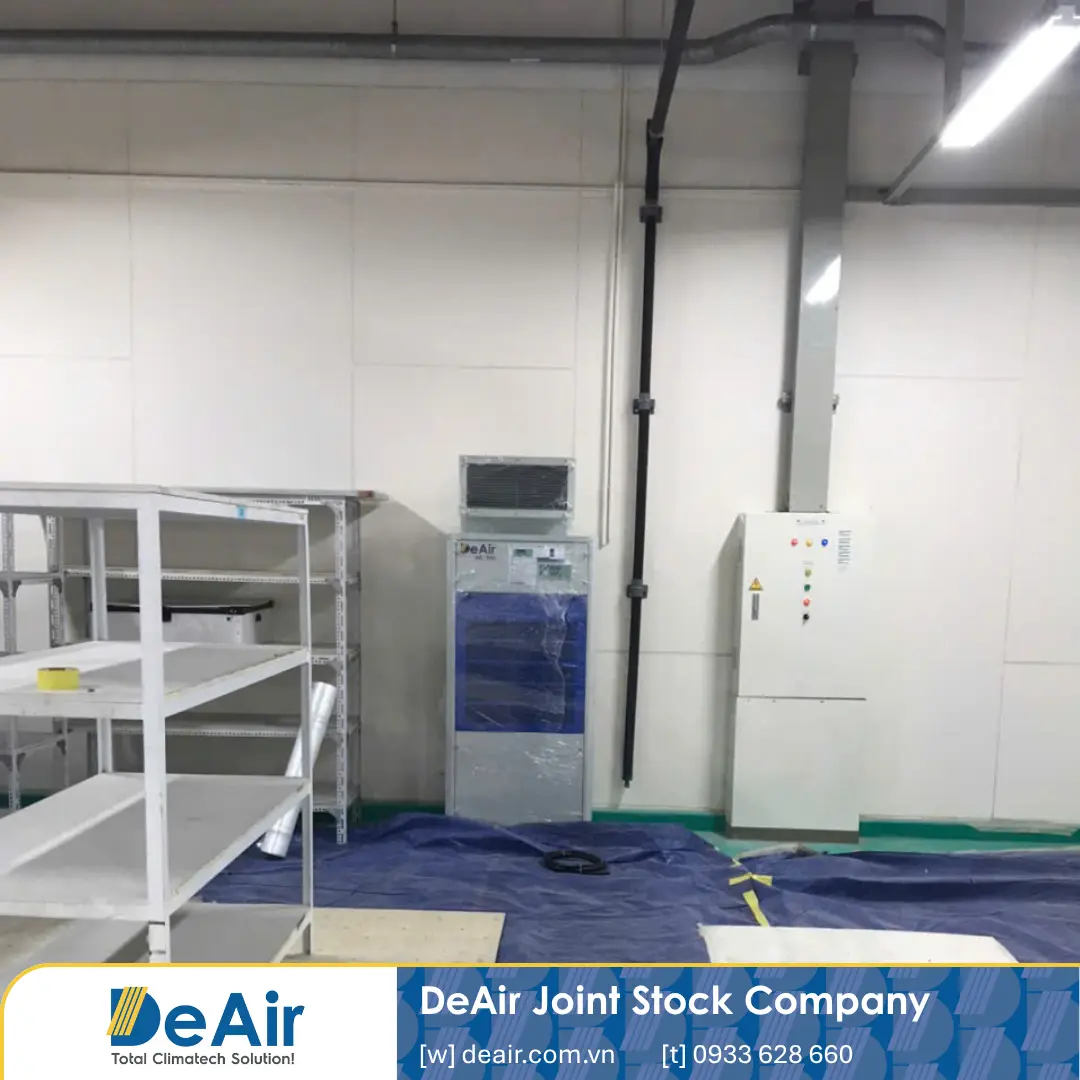 DeAir Bàn Giao Máy Hút Ẩm Heat-Pump DeAir.RE-300 Cho Nhà Máy Linh Kiện Gốm Điện Tử Tại Hưng Yên