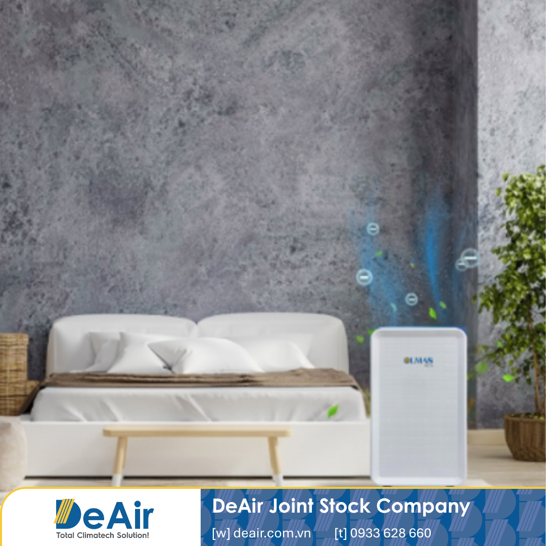 Olmas dehumidifier separates moisture and deodorizes strongly
