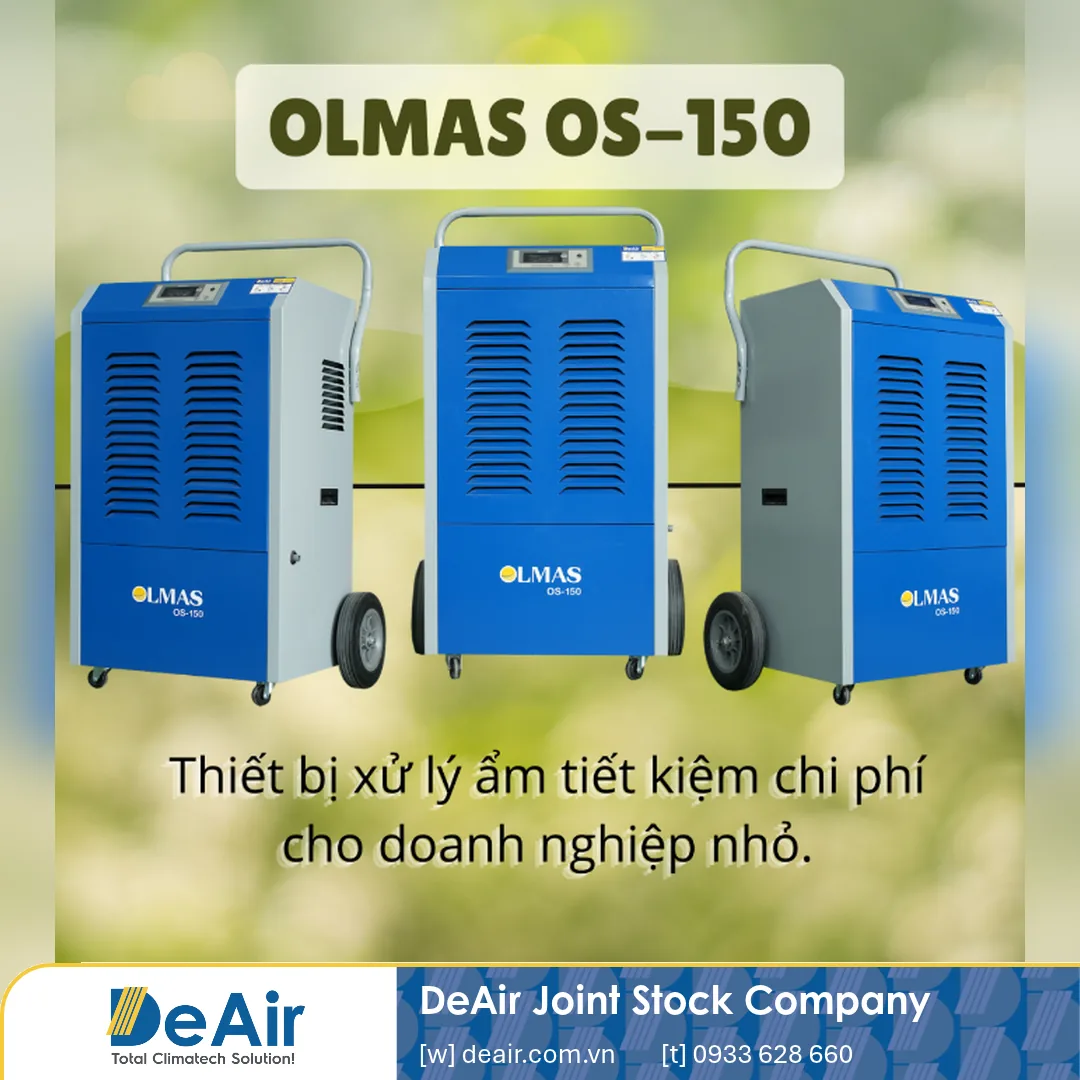 Máy hút ẩm Olmas OS-150 công suất 150 lít/ngày cho phòng thí nghiệm