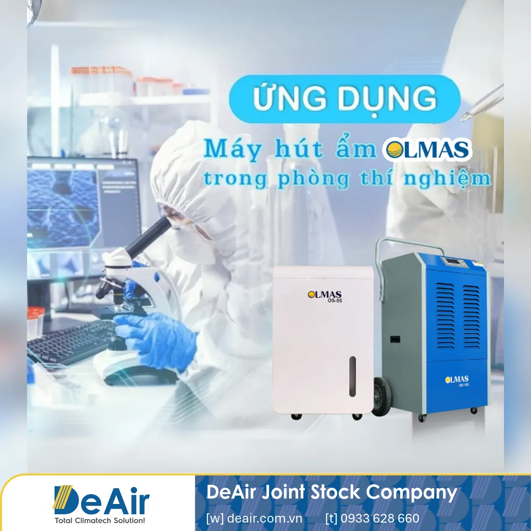 Ứng dụng máy hút ẩm Olmas trong phòng thí nghiệm