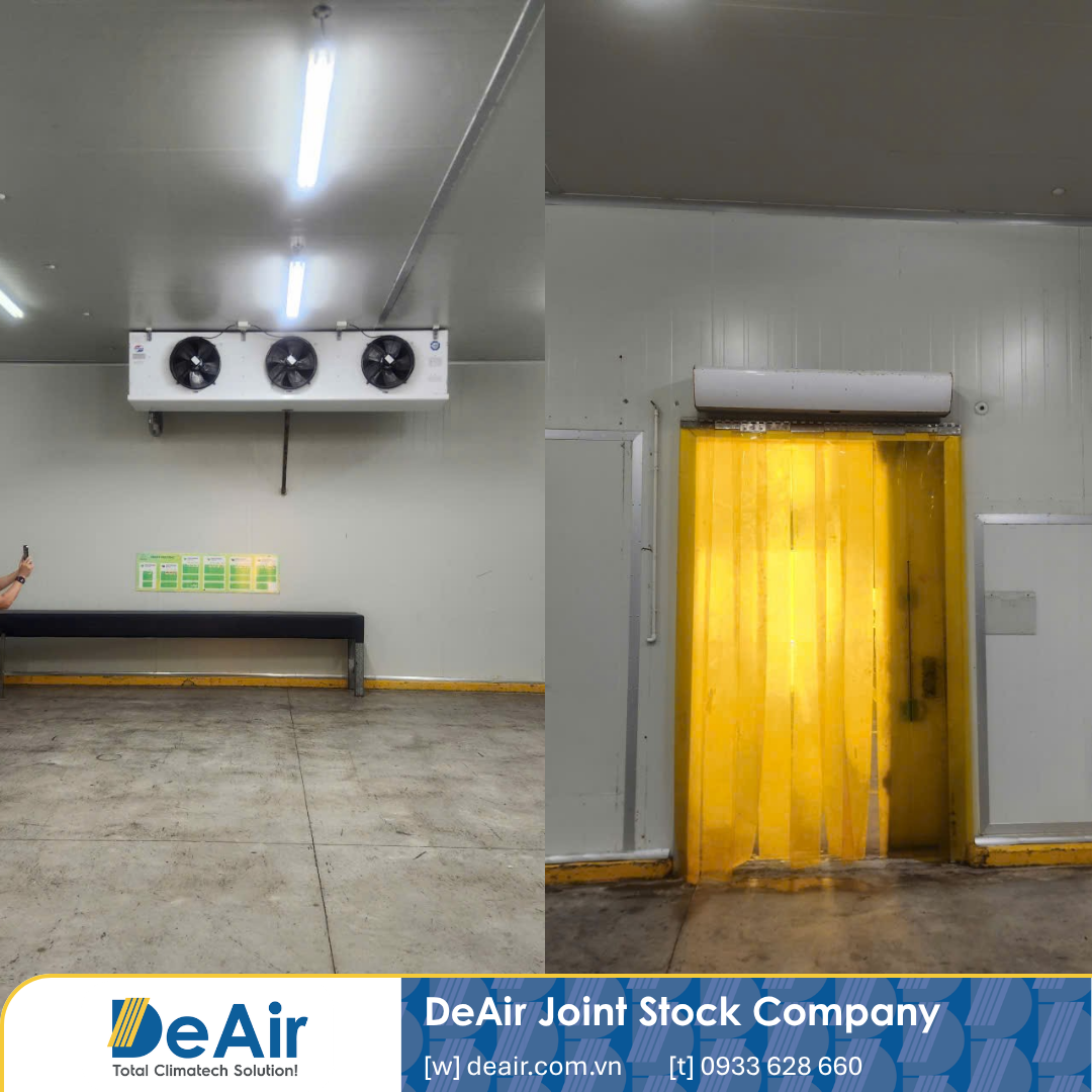 Determining dehumidification capacity based on cold room volume
