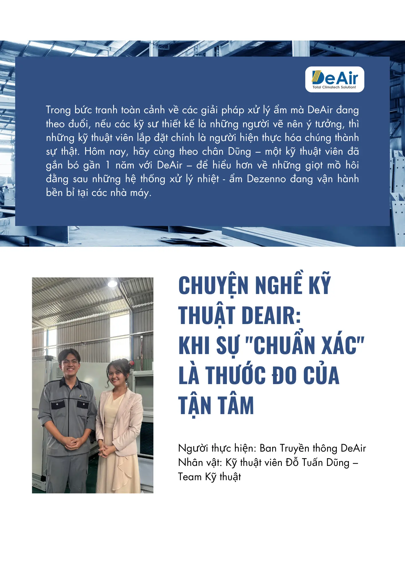 Chuyện Nghề Kỹ Thuật DeAir: Khi Sự "Chuẩn Xác" Là Thước Đo Của Tận Tâm