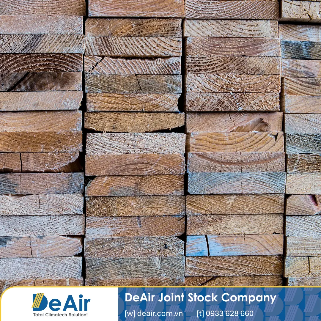 Wood severely molded and cracked due to incorrect drying techniques, reducing commercial value