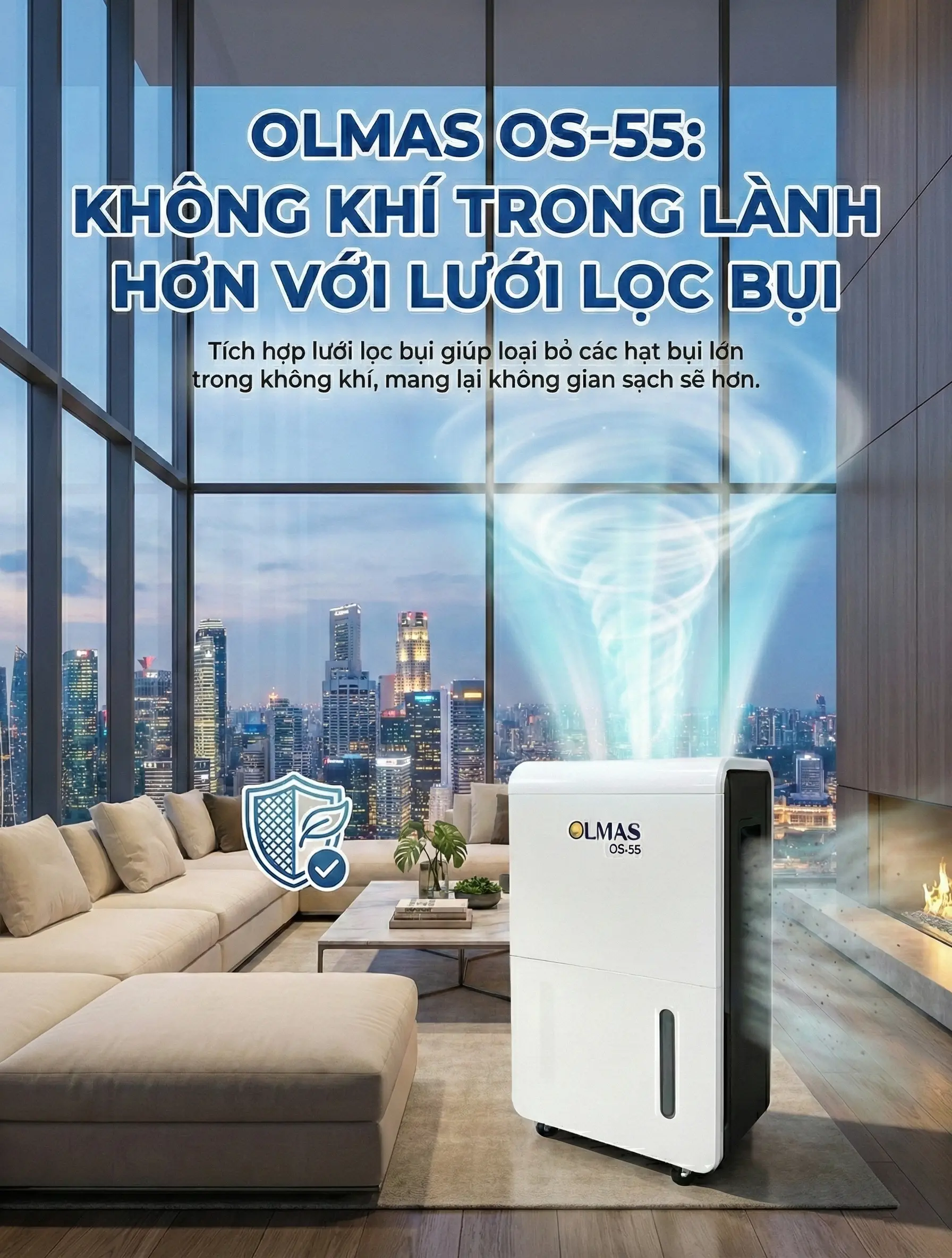 Hiệu suất hút ẩm cực mạnh của dòng Olmas OS-55