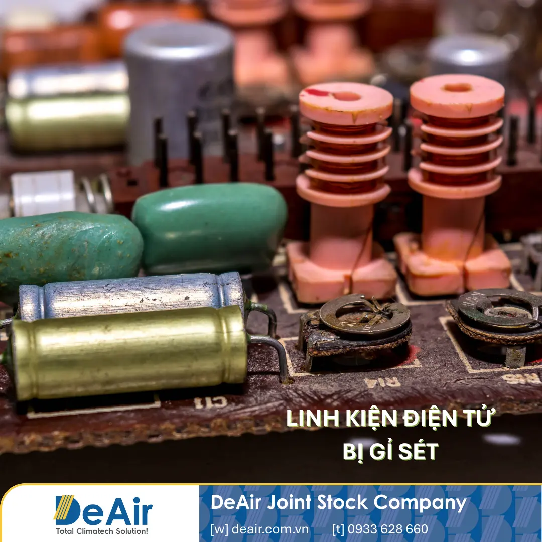Chống Oxy Hóa Trong Sản Xuất Phụ Kiện Điện: Tiêu Chuẩn Độ Ẩm & Giải Pháp Từ DeAir