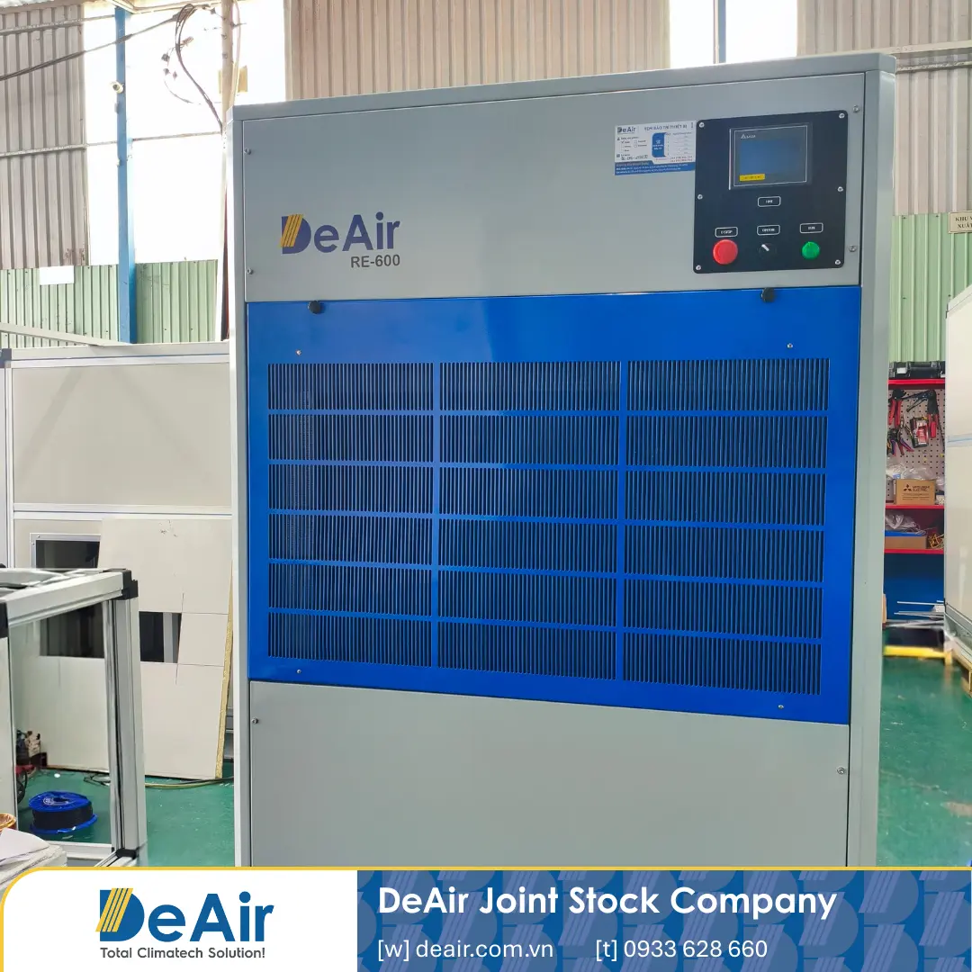 Dự Án Thực Tế: Bàn Giao Siêu Phẩm Máy Hút Ẩm Heat-Pump DeAir.RE-600 Tích Hợp BMS Cho Nhà Máy 4.0