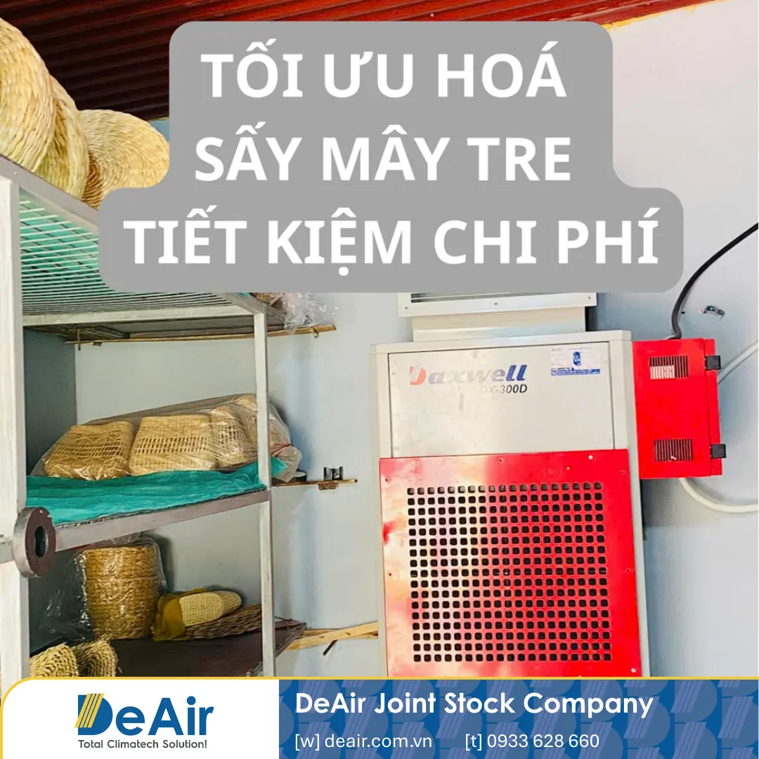 Máy sấy Heat-pump Daxwell được lắp đặt hoàn thiện trong phòng sấy tại Ninh Bình