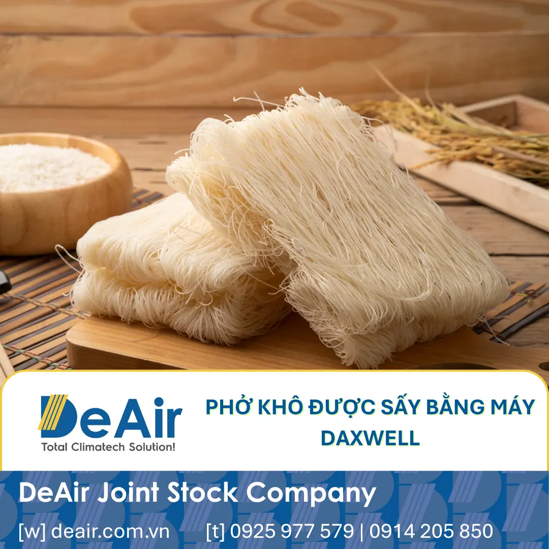 Hình ảnh thành phẩm phở khô được sấy bằng máy Daxwell