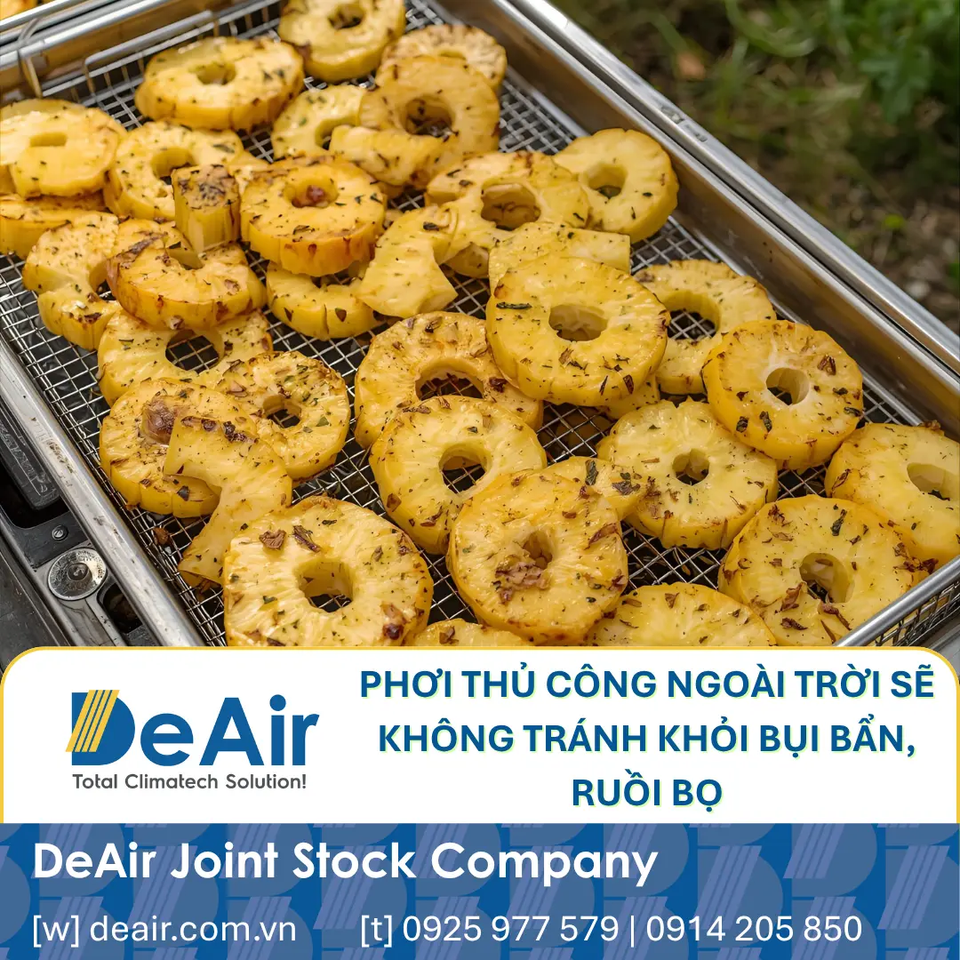 Traditional sun-drying of agricultural products.