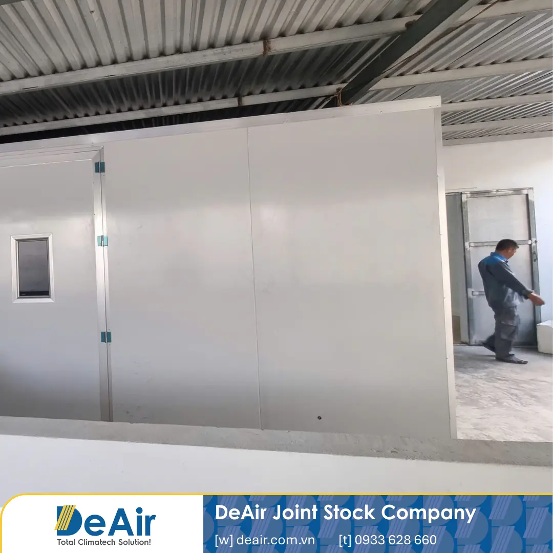 Completed specialized panel drying room for soft-dried mangoes at the Ninh Thuong factory