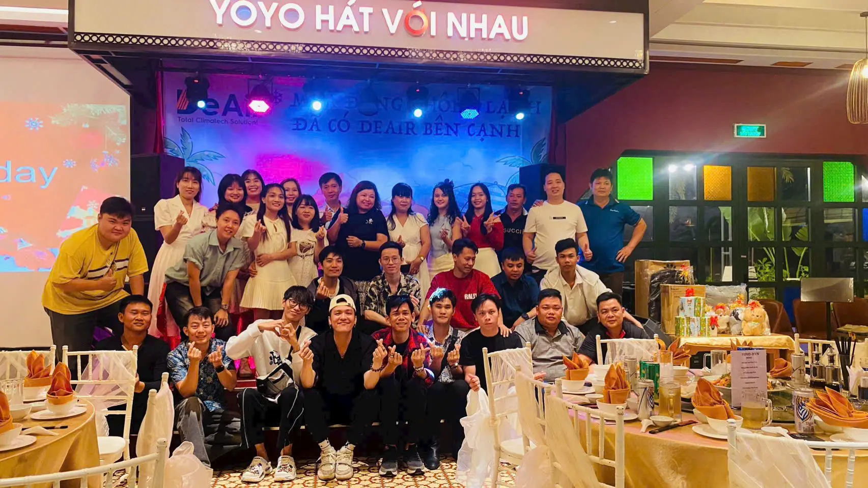 Toasting to celebrate DeAir's new age.