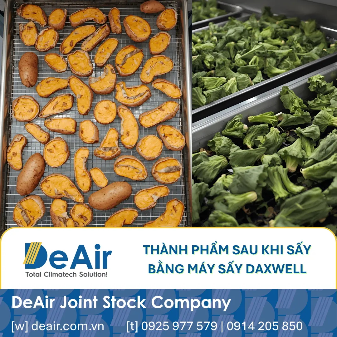 Finished dried agricultural products with vibrant color from a Daxwell dryer.