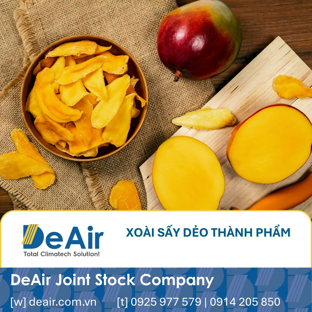 Tối Ưu Hóa Quy Trình Sản Xuất Xoài Sấy Dẻo Xuất Khẩu Với Công Nghệ Sấy Lạnh Daxwell