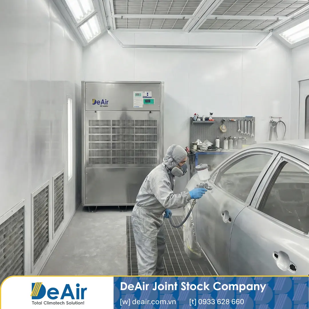 Giải Pháp Xử Lý Ẩm Phòng Sơn Bằng Heat-Pump: Chống Gỉ Sét, Tối Ưu Hóa Bề Mặt Phủ