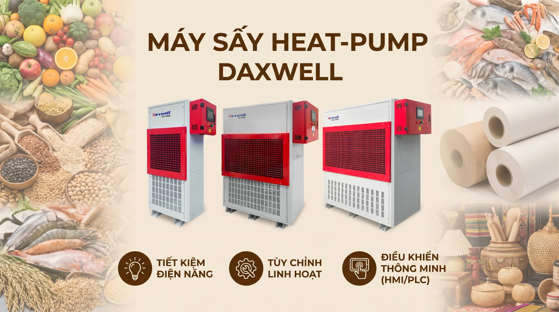 Máy sấy heat-pump Daxwell