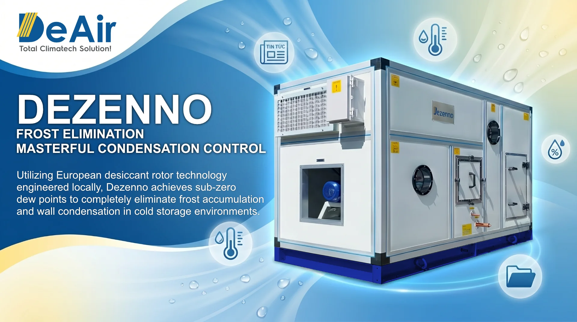 Máy hút ẩm rotor Dezenno