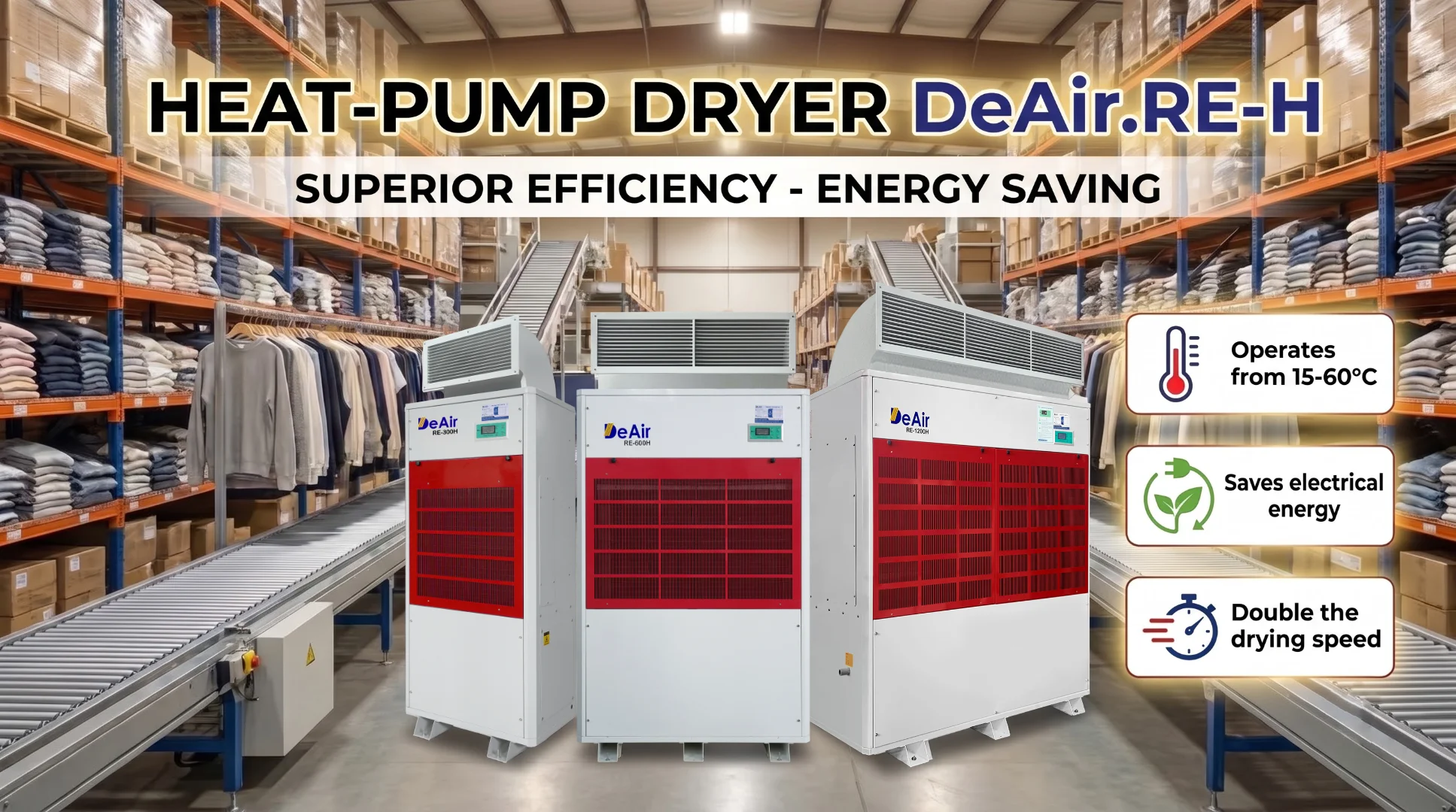 DeAir.RE-H Heat Pump Dryer