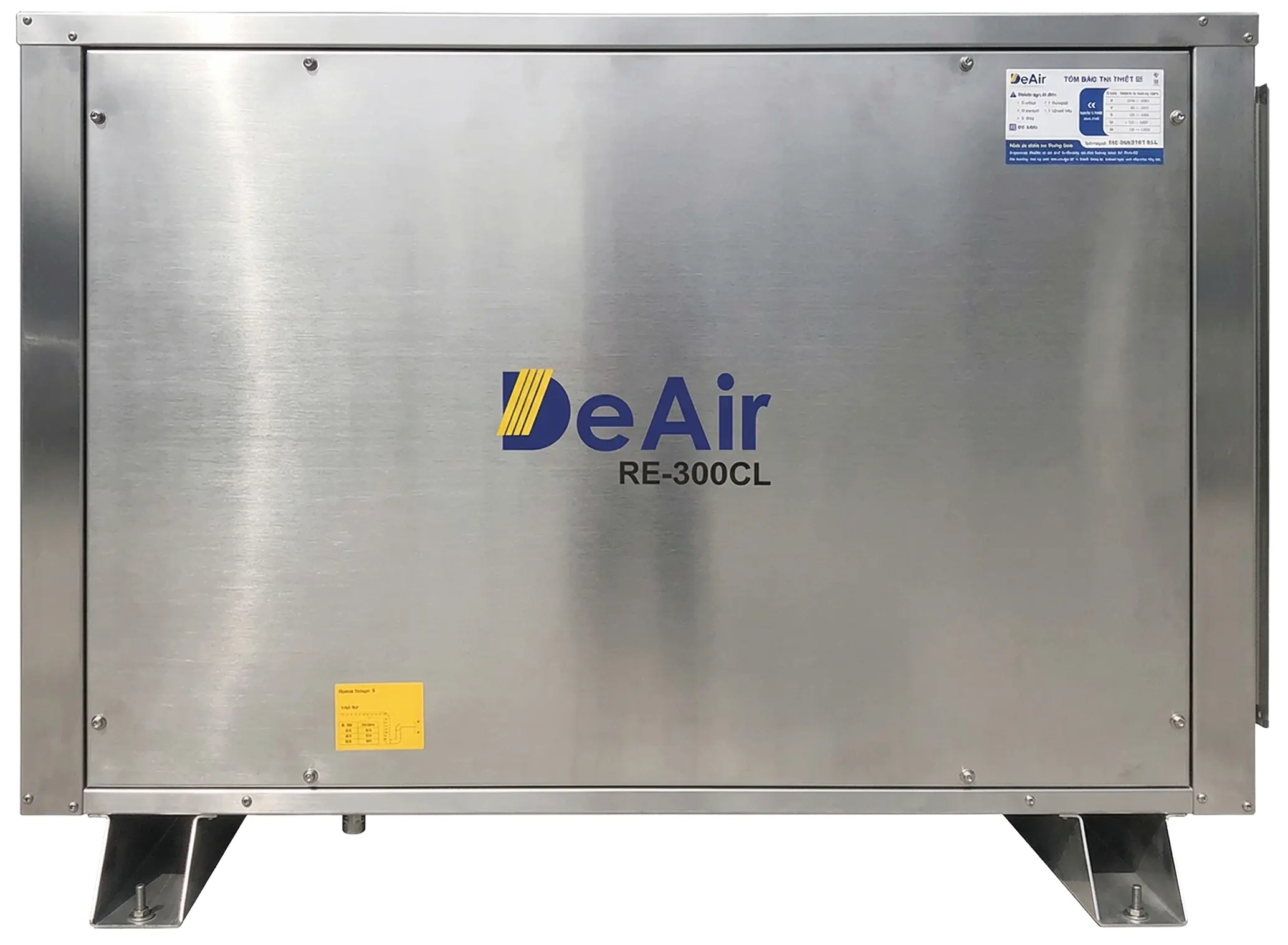 Stainless Steel Ceiling-Mounted Heat-Pump Dehumidifier DeAir.RE-CL Series